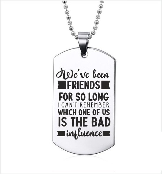 Collier en acier inoxydable - Weve Been Friends
