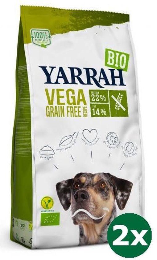 2x2 kg Yarrah dog biologische brokken