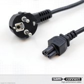 Apparaatsnoer C5, 3m | Stroomkabel 230v | Netsnoer | sam connect kabel