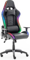 Sefaras LED Gamestoel RGB - Gaming stoel met RGB verlichting - LED bureaustoel - Inclusief afstandbediening - Zwart
