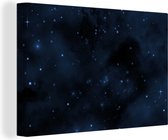 Toile Peinture Nuit - Univers - Ciel Etoilé - 180x120 cm - Décoration murale XXL