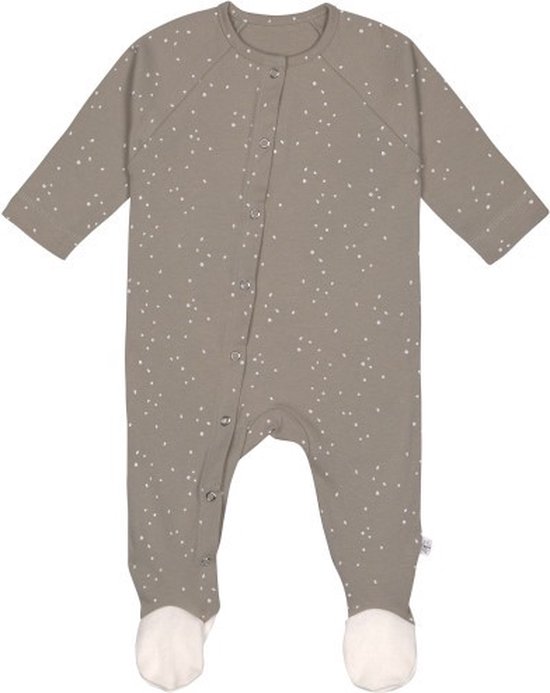 Lassig Pyjama With Feet - Gots Sprinkle - Taupe - MT. 62/68