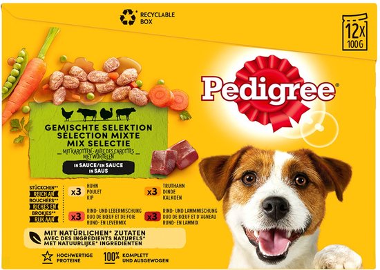 Pedigree Adult Mix Selectie in gelei multipack natvoer
