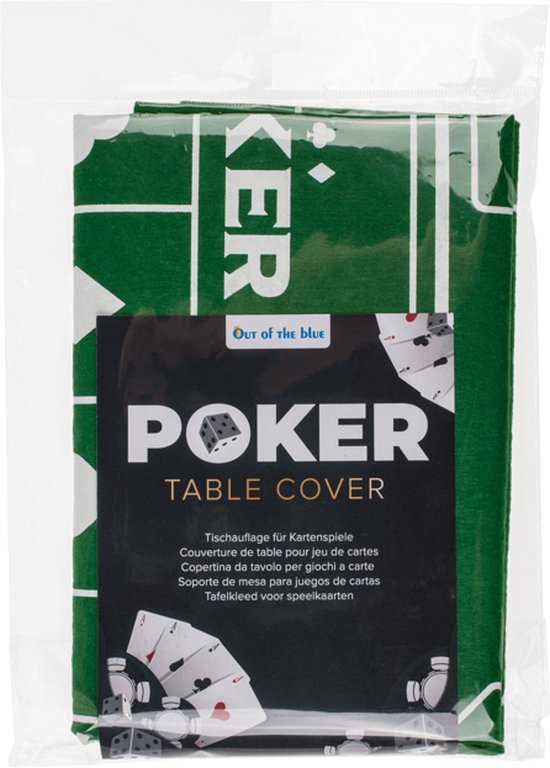 Thumbnail van een extra afbeelding van het spel Pokerkleed - Pokermat - Poker - 60x90 cm.