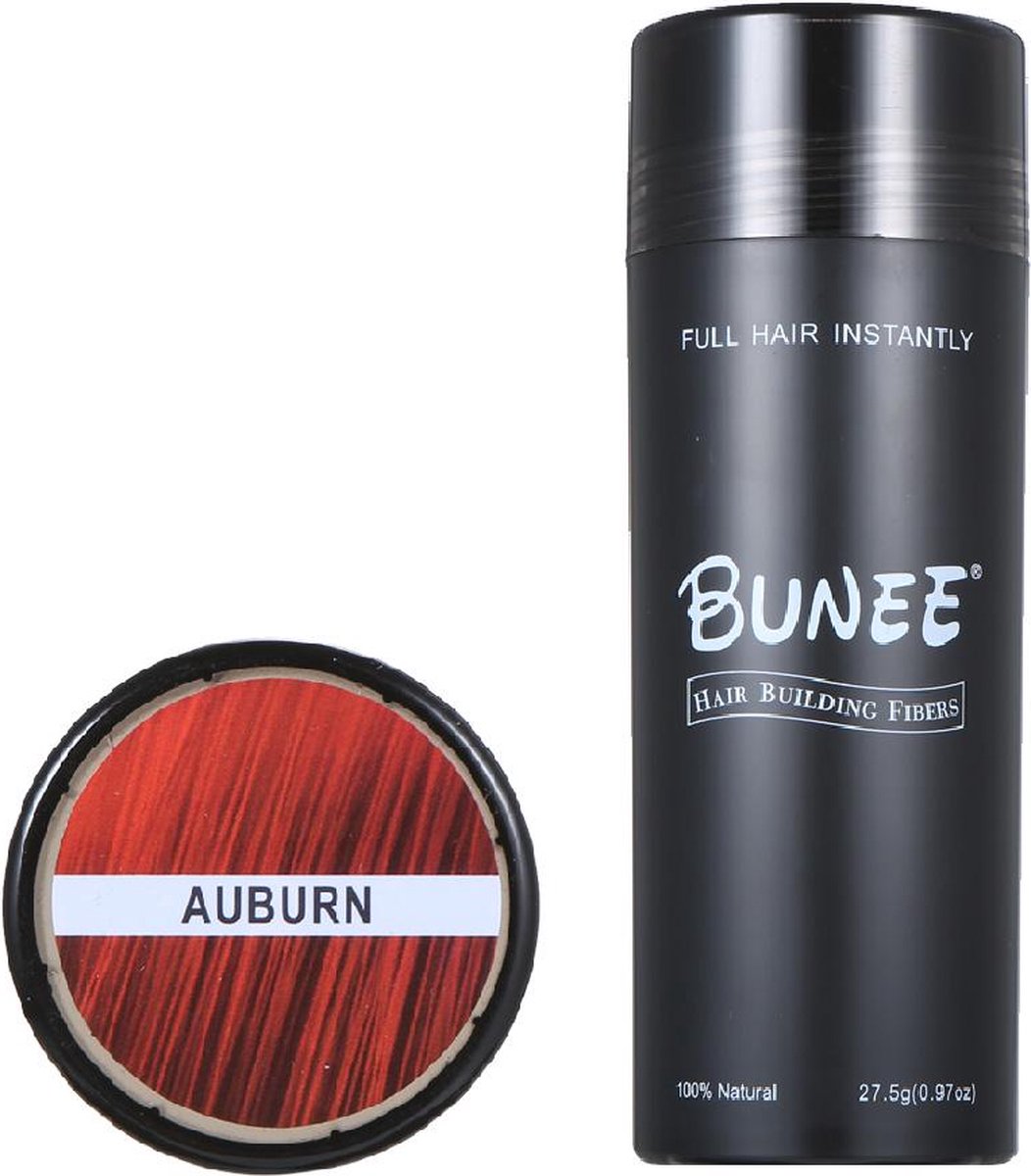 Bunee Hair Fiber - Haarpoeder - Haarverdikker - 27.5 g - Auburn