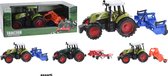 Tractor met aanhanger - 36 cm - Assorti