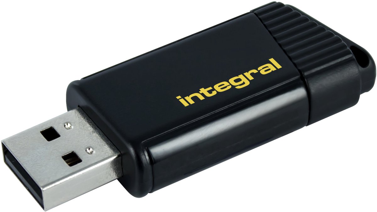 Integral Cilinder stofzak Usb-stick - USB 3.0 A - 64 GB - wit