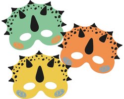 Folat - Maskers - Dino Roars - 6 stuks