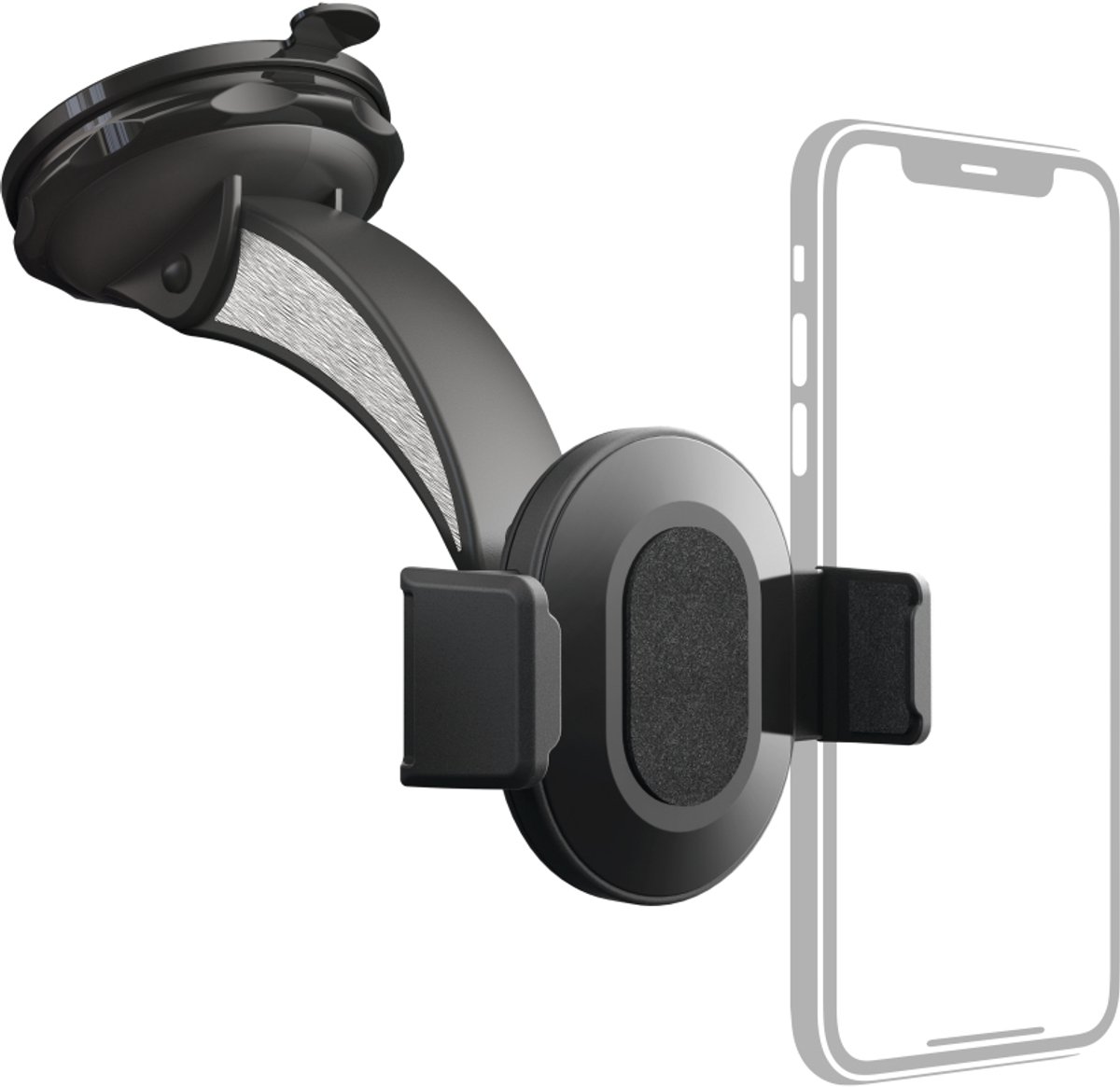 Hama Move Passieve houder Mobiele telefoon/Smartphone Zwart