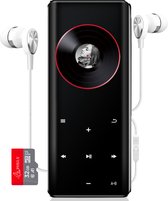 FOXLY® HiFi MP3/MP4 Speler Bluetooth Pro - FM Radio - Voice Recorder - Dictafoon - Inclusief Oordopjes & SD kaart