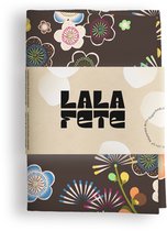 La La Fete - Furoshiki doeken - doorgeef inpakpapier - inpakstof - TOKYO CONFETTI BROWN - 50
