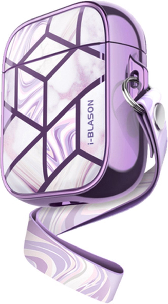 Supcase Cosmo natuursteen hoesje voor AirPods 1 en 2 - paars