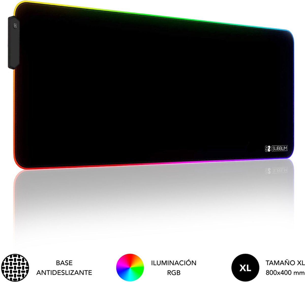 Muismat Subblim LED RGB Multicolour XL