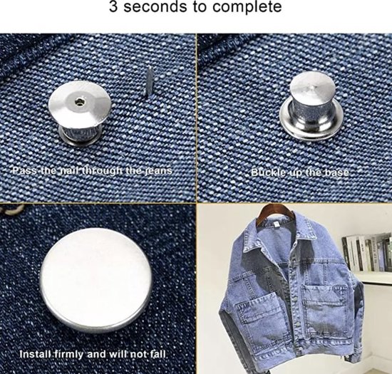 4 Colors Star Shape Jeans Button Pant Waist Tightener Button Pins for Jeans No Sewing Required, Detachable Waist Tightener for Jeans, Jean Waist Tightener Suitable for Jeans, Jackets, Overalls