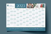 A2 jaarplanner, wandkalender, wallplanner, maandkalender, kantoorplanner, planner, kalender 2023 met maanfases