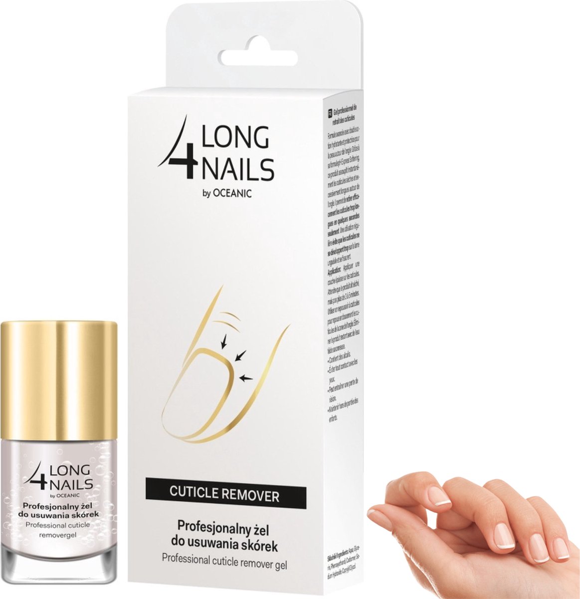 Long 4 Nails Professional Cuticle Remover Gel Nagelriemverwijderaar