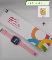 WyWiS®  Smart Watch Kinderen Roze + Simkaart - GPS Horloge Kind - 4G Videobellen -Spatwaterdicht - IP65 - SOS - GPS Tracker -Voice Chat - Alarm Klok -  GEO Fencing
