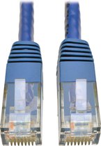 Tripp-Lite N200-035-BL Premium Cat5/5e/6 Gigabit Molded Patch Cable, 24 AWG, 550 MHz/1 Gbps (RJ45 M/M), Blue, 35 ft. TrippLite