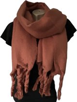 Warme Sjaal - Dikke Kwaliteit - Roestbruin - 190 x 45 cm (013115#)