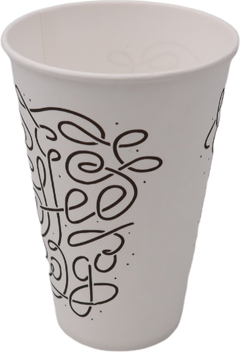 50 Koffiebekers van karton - wegwerp drinkbekers - coffee cup to go