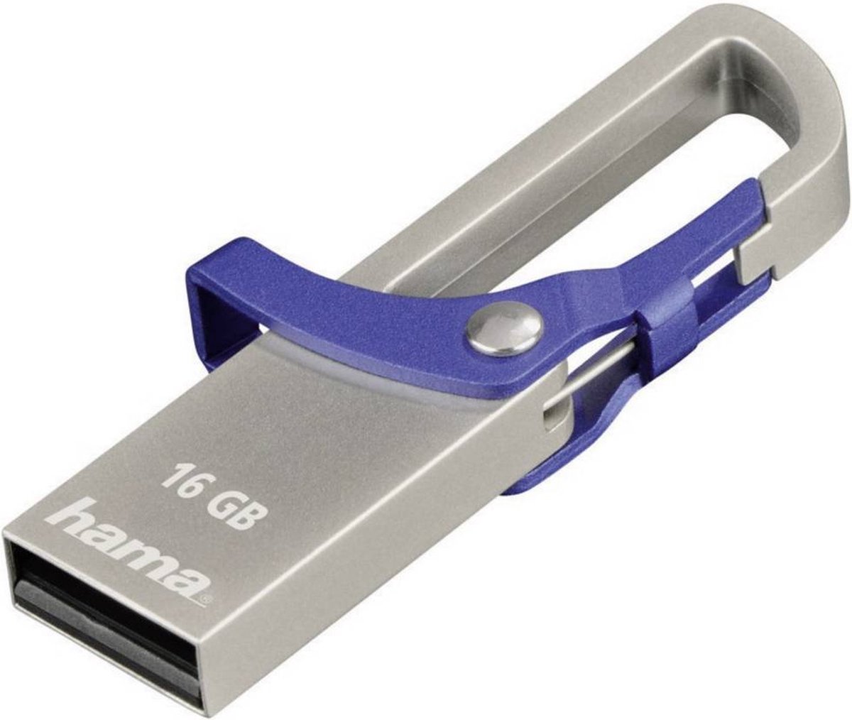 Hama FlashPen Hook-Style USB-stick 16 GB USB 2.0 Blauw 123920