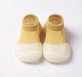 Waterschoentjes - Zwemschoentjes - Strandschoentjes van Baby-Slofje , Geel-wit maat 20/21