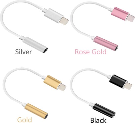 Xtabarya lightning naar Jack Adapter (3.5mm) female kabel 12 cm