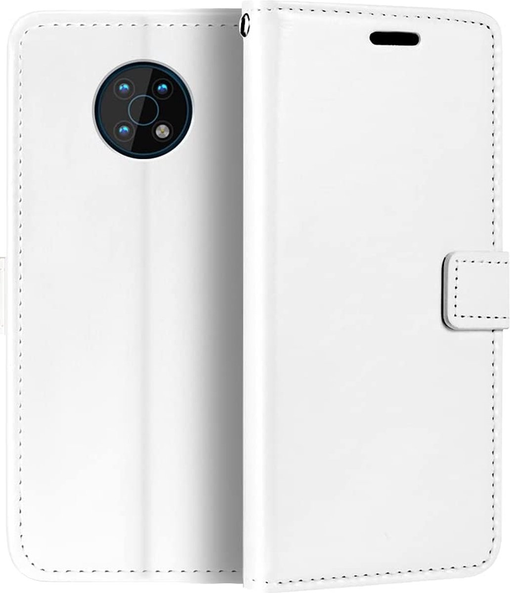 Bookcase Geschikt voor: Nokia G50 Wit - portemonnee hoesje - ZT Accessoires