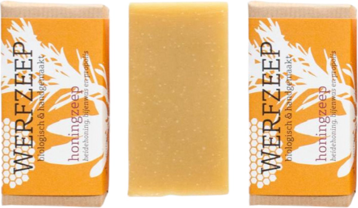 Werfzeep Honingzeep – 3 x 100 gr – voordeelverpakking – soapbar