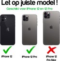 Vergelijking van iPhone 12, 12 Pro en 12 Pro Max, met de nadruk op compatibiliteit.
