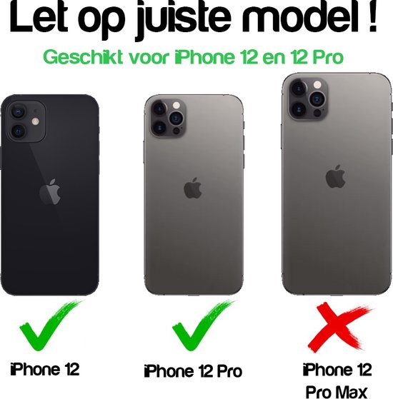 Vergelijking van iPhone 12, 12 Pro en 12 Pro Max, met de nadruk op compatibiliteit.