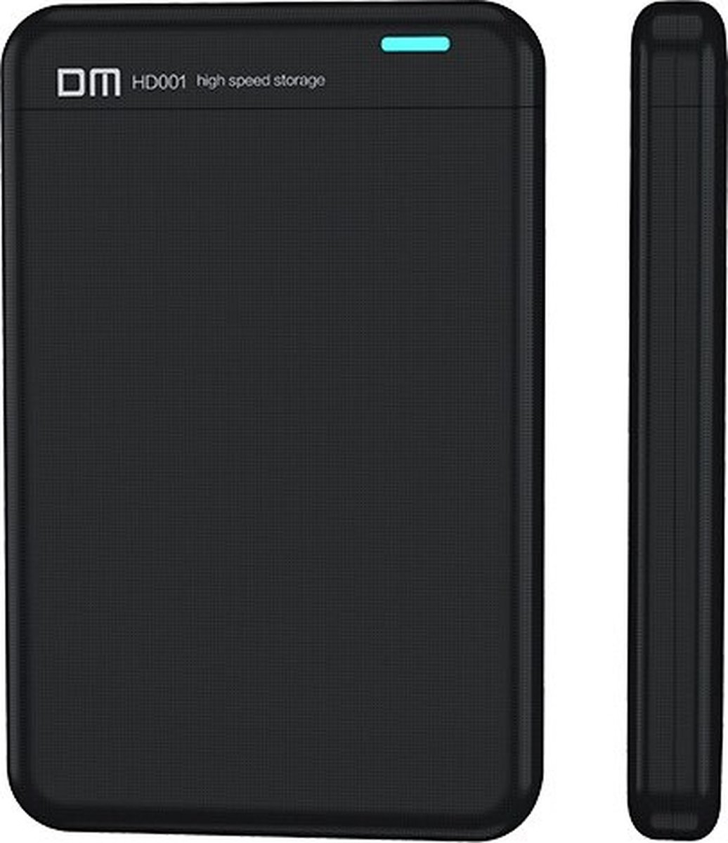 LUXWALLET DM1 Externe Harde Schijf Behuizing - Geschikt voor 2.5 inch SATA 3.0 naar USB 3.0 Micro B - SSD/ HDD Behuizing - 7mm/ 9mm dikte - Zwart
