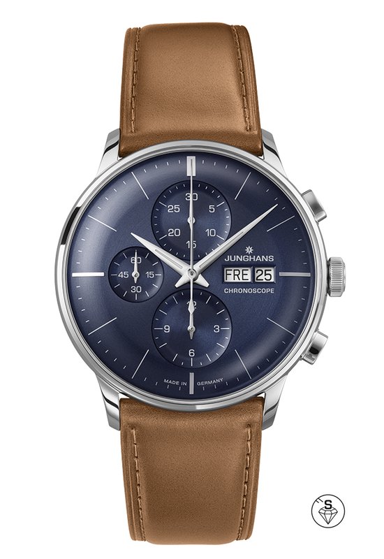 Junghans Meister Chronoscope automaat heren horloge blauwe
