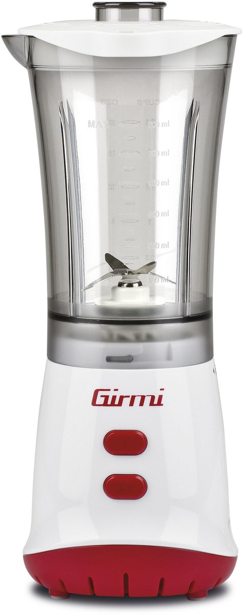 Girmi FR02 0,6 l Blender voor op aanrecht 350 W Rood, Wit