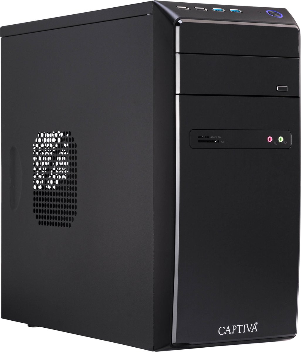 CAPTIVA PC Business/Office R65-472 | AMD Ryzen 5 5600G | 8GB DDR4 RAM | AMD Radeon Graphics | 500 GB SSD | Windows 11 Pro