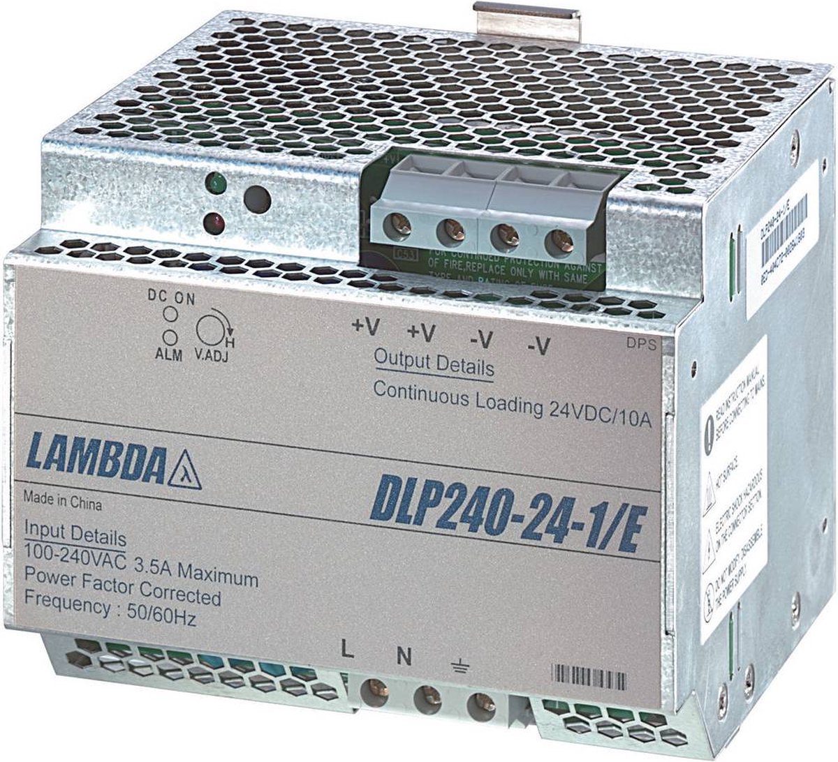 TDK-Lambda DLP240-24-1/E DIN-rail netvoeding 24 V/DC 10 A 240 W 1 x