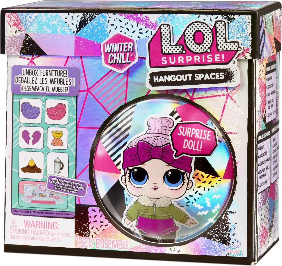 L.O.L. Surprise! Winter Chill Hangout Spaces Cozy Babe Speelset - Minipop