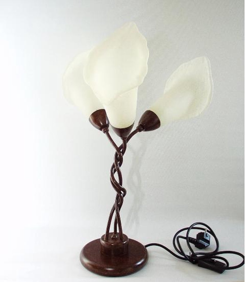 Staanlamp - 52 cm hoog - decoratie - verlichting - glas