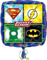 Amscan - Justice League - Ballon aluminium - rond - 43cm - Vide