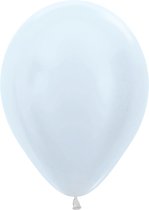 Amscan 20009406, Speelgoed ballon, Latex, Pearl Wit, 30 cm, 50 stuk(s)