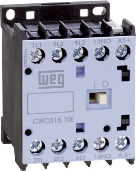WEG CWC012-10-30D24 Contactor 3x NO 5.5 kW 230 V/AC 12 A Met hulpcontact 1 stuk(s)