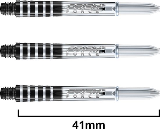 WINMAU - Prism Force Dartschachten Doorzichtig, Tussenliggend - 1 set per pakket (3 Dartschacht in totaal) van Winmau — afbeelding 2