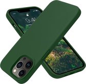 Mobiq - Coque en Siliconen liquide iPhone 14 Pro Max | Vert