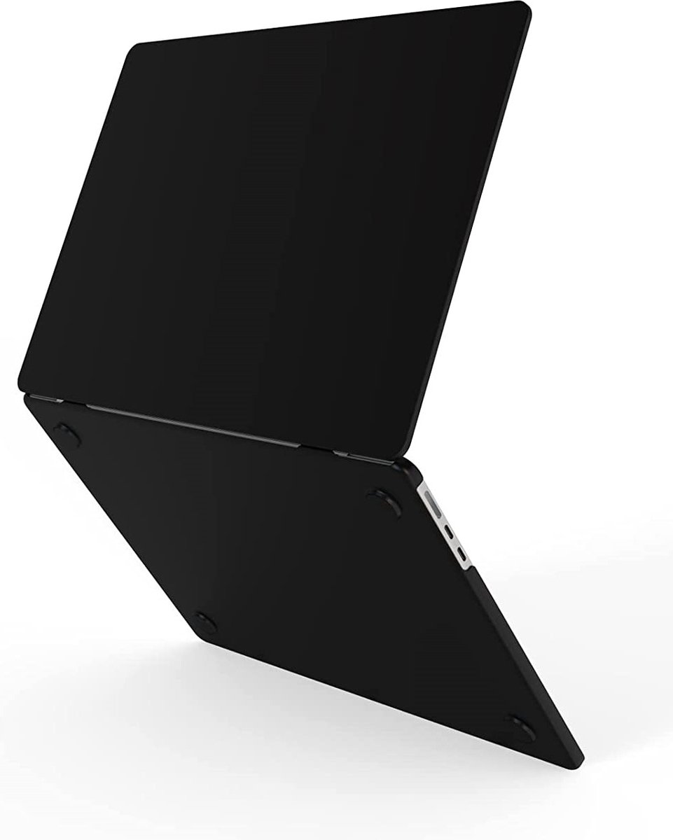 Macbook Air 2022 Case - Jet Black - Zwart - MacBook Air M2 Hoes - Geschikt voor MacBook Air 13.6 inch (A2681)