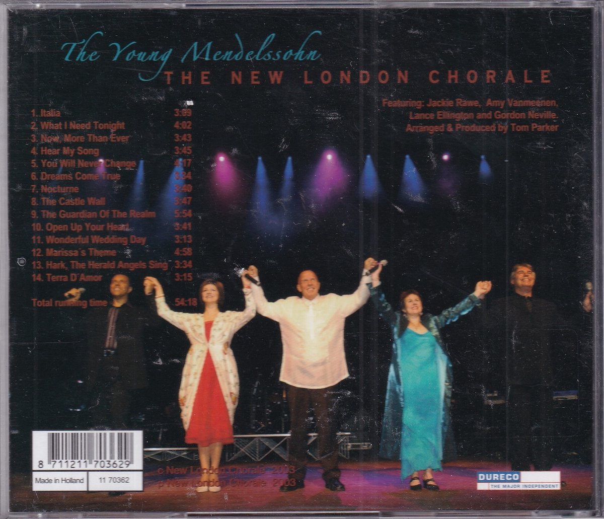 The London Chorale Young Mendelssohn, The New London Chorale CD (album) Muziek