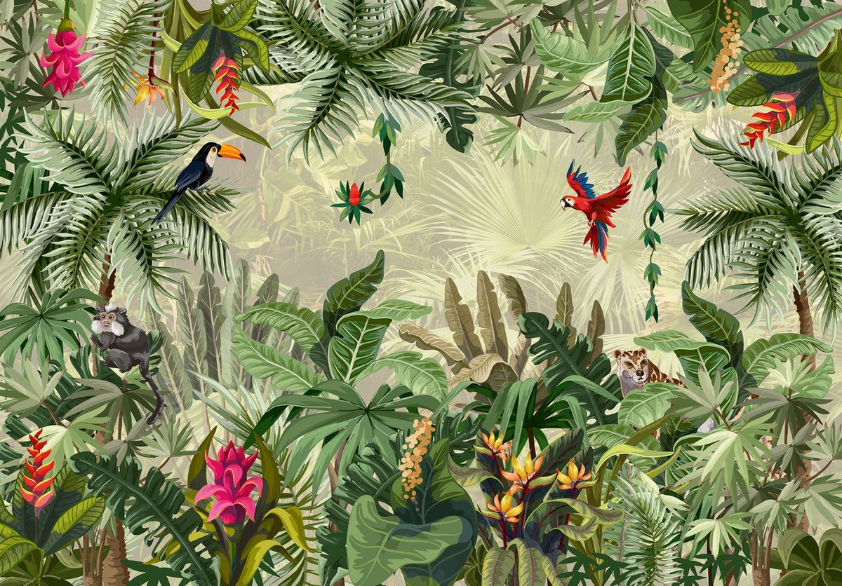Papier peint Jungle Adventure Walltastic - chambre d'enfant - 305