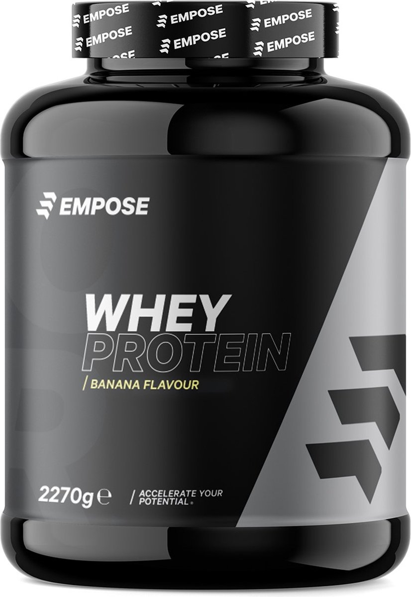 Empose Nutrition Whey Protein - Proteine Poeder - Eiwitpoeder - Banaan - 2270 gram - 76 doseringen