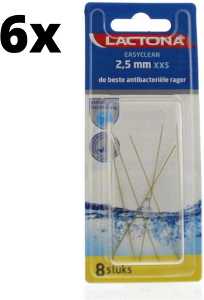 Goedkoopste Lactona Ragers EasyClean XXS 2.5mm Geel - 6 x 8 stuks - Voordeelverpakking