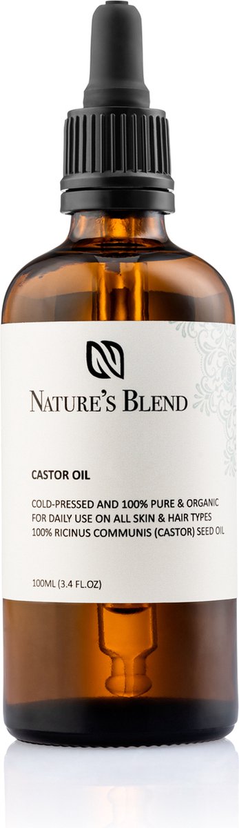 Goedkoopste Nature's Blend - Castor Olie - Puur & Koudgeperst - 100ml - Haar, Huid en Baard