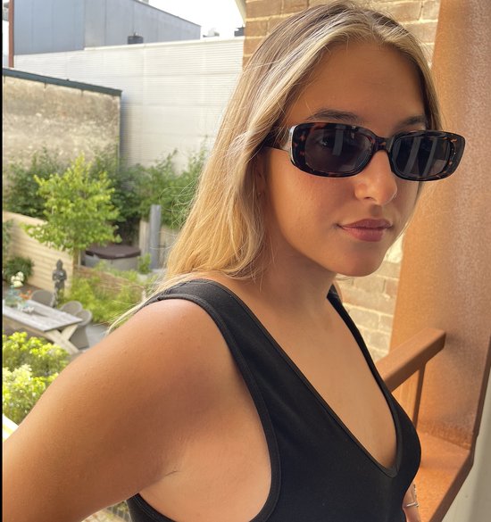 ASTRADAVI Zonnebril - Unisex Sunglasses UV400 - Luipaard Print Frame & Donker Grijs Lenzen van Astra — afbeelding 3